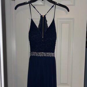 Navy Blue Formal Dress